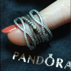 Genuine Pandora Set of 3 Rings